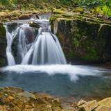 Bild: Wasserfall am Bach Łomniczanka